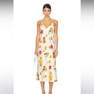 NWT Lunya slip bias dress in man squeeze